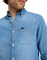 Męska Koszula Jeansowa Lee Button Down Bueller 112355641 L880008566